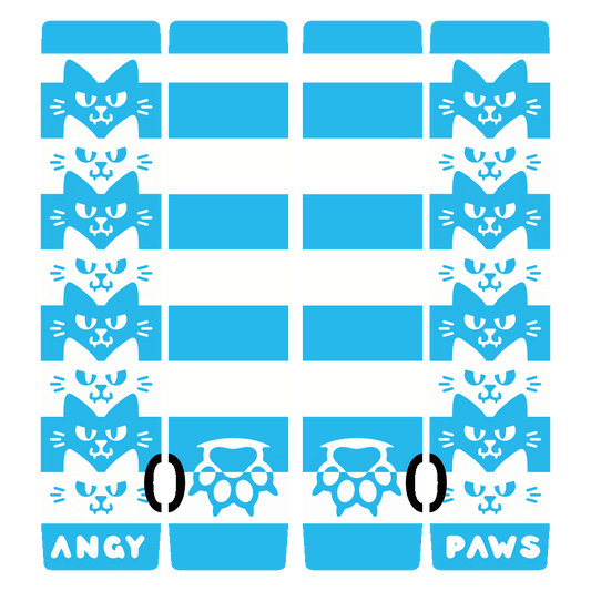 Light Blue Angy Cat Stak Arm Warmers