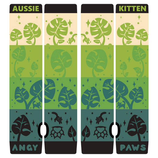 Monstera Kitten Arm Warmers