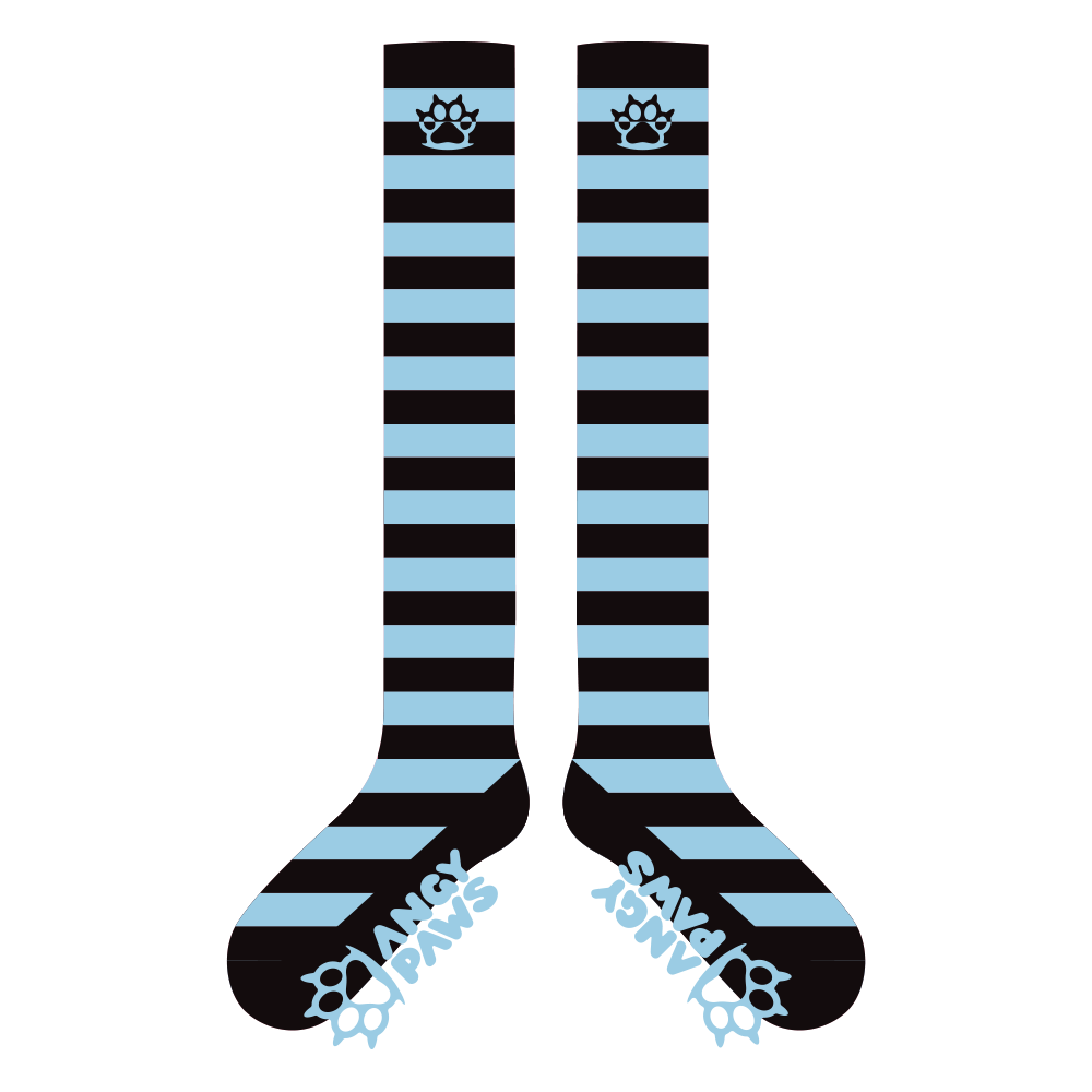 Ice Blue vs Black Sockies