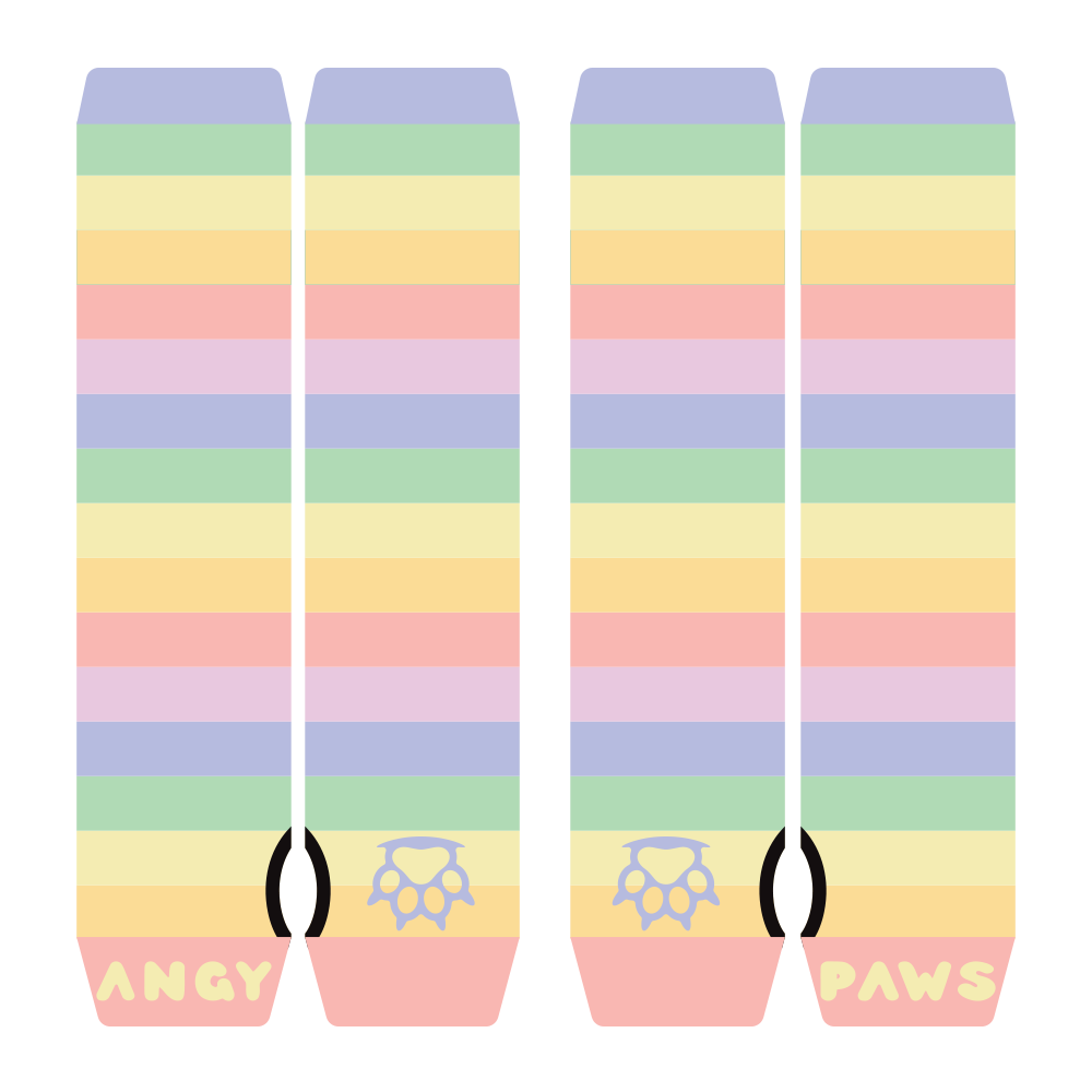 Pastel Rainbow Arm Warmers